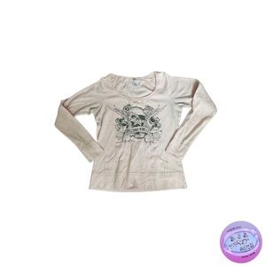 Light Pink Skull Crewneck